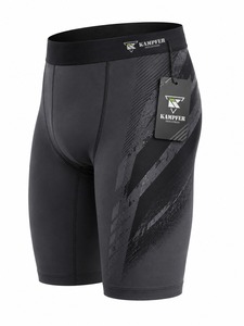Compression Shorts Running Gym Workout Wear Reasonable Men's Solid Casual Athletic Base Layer Stretch Fabric Breathable - Product Image 3