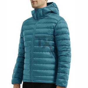Vestes d'hiver pour hommes personnalisées OEM, brodées, de haute qualité, chaudes, épaisses, matelassées, avec fermeture éclair - Product Image 2
