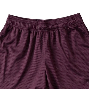 Shorts de sport en maille de polyester solide de haute qualité, personnalisés, pour le basketball, taille mi-haute 5 pouces, séchage rapide, respirants, service OEM pour hommes - Product Image 2
