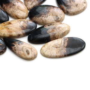 Wholesale Natural Plum Root Agate Loose Free Size Oval Pear Fancy Cabochon Cut Loose Gemstone At Wholesale Price - Product Image 2