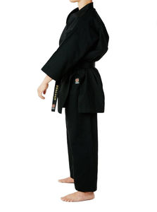 Uniforme de karaté personnalisable pour adultes, unisexe, blanc et noir, approuvé par la WKF, uniformes d'arts martiaux BJJ, 100% coton, Pakistan - Product Image 3