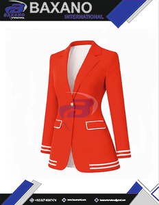 Delta |   Sigma |   Blazer de style universitaire élégant brodé rouge de la sororité Theta, veste de travail - Product Image 4
