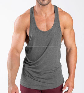 Débardeur de musculation pour homme avec logo personnalisé, coupe ample, débardeur de musculation, débardeur en bambou - Product Image 1