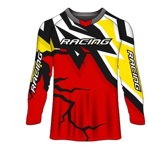 Maillot de course de moto pour adultes, impression par sublimation, motocross, best-seller, séchage rapide, 100% polyester avec design personnalisé - Product Image 3