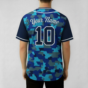 เสื้อเบสบอลโพลีเอสเตอร์ 100% สำหรับผู้ใหญ่ เสื้อเจอร์ซีย์แบบกำหนดเอง สีพื้น สำหรับทีมกีฬา เสื้อเบสบอลแบบยูนิฟอร์ม - Product Image 4