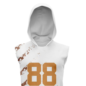 Uniforme de Fútbol 7v7 para Niños, Jersey sin Mangas con Capucha, Pantalones Cortos a Juego, Diseño Sublimado con Estampado de Garras, Nombre del Equipo y Número del Jugador Personalizados - Product Image 3