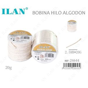 ด้ายฝ้ายอิลน์ ขนาด 2.5 มม. 20 กรัม สำหรับงานเย็บปักถักร้อย - Product Image 3