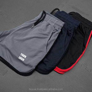 Pantalones cortos de gimnasio de felpa francesa de algodón para hombre, pantalones cortos de tabla de patrón sólido, venta al por mayor, pantalones cortos de sudor informales para deportes al aire libre - Product Image 6