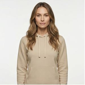 Jersey extragrande de algodón polar de alta calidad, Sudadera de cuello redondo para mujer, sudaderas con capucha gráficas bordadas con logotipo personalizado, ropa de calle para mujer - Product Image 1
