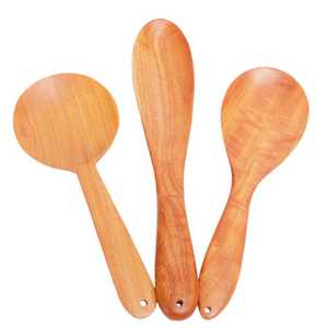 Spatule de cuisine en bois de Neem de qualité supérieure – Ustensile de cuisine 100 % naturel à long manche, sans danger pour les aliments, idéal pour mélanger et retourner - Product Image 1