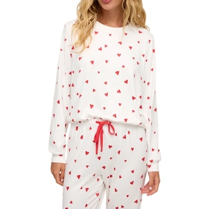 Conjunto de Pijama Vintage para Mujer, Manga Corta, Pantalones Cortos y Largos, Ropa de Dormir Ligera y Fresca para Verano, Secado Rápido, Transpirable, Poliéster - Product Image 1