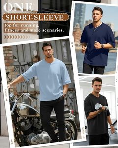 T-shirt Homme Oversize 100% Coton Grammage Lourd 220g, Coupe Boxy, Impression Personnalisée sur Épaule, Style Hip Hop, Grande Taille, Vierge - Product Image 6