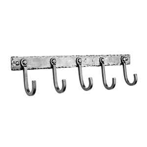 Decorative Wall Mounted Powder Coated Finished Iron Hook <b>Rail</b> For Home Decor For Wall Organizer For Bedroom Organizer For Closet - Product Image 6