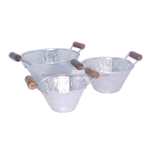 Top métal luxe Design jardinières ensemble de trois pièces pour la maison jardin & Restaurant jardin Floral plante accessoires - Product Image 3