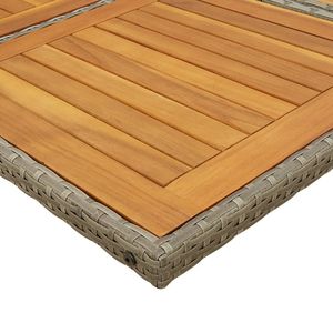 Ensemble de 10 meubles de jardin gris pour terrasse, mobilier de salle à manger extérieur gris foncé - Product Image 5