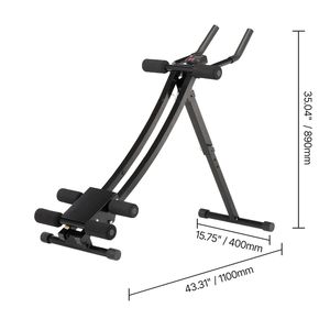 Appareil de musculation abdominale AB pour la maison, équipement de gym avec capacité de charge de 200 kg, entraîneur abdominal pour femmes, entraînement de force de 200 kg - Product Image 1