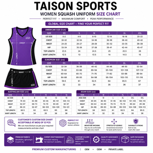 Tenue de squash pour femmes, qualité supérieure, polyester 160 GSM, blanc et noir, respirante, panneaux sublimés, logo personnalisé, vêtements de sport d'équipe - Product Image 3