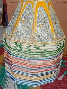 Handmade Floral Pattern Cotton Lamp Shade & <b>Decorative</b> Paper <b>Screen</b> for Indoor Light Covers Luxury Home Decor - Product Image 2