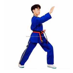 Vêtements d'arts martiaux personnalisés de haute qualité pour les enfants Karaté Jiu Jitsu Gi Costumes de pratique de Jiu Jitsu brésilien-Durable étiré lavé - Product Image 4