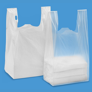 Factory Supply Plastic Shopping <b>Bags</b> HDPE Poly <b>Packaging</b> <b>Bags</b> Waterproof Tear Resistant OEM Custom - Product Image 1