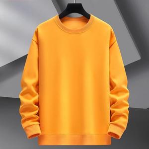 เสื้อสเวตเตอร์คอกลมทรงหลวม คุณภาพสูง สีพื้น หนา เหมาะสำหรับผู้ชาย สวมใส่สบายๆ สำหรับกิจกรรมกลางแจ้ง - Product Image 1