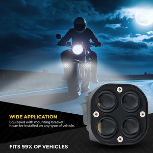 Phare antibrouillard LED compact Roadpower à 4 faisceaux pour une visibilité accrue sur les motos et véhicules, résistant à l'eau et à la poussière - Product Image 2