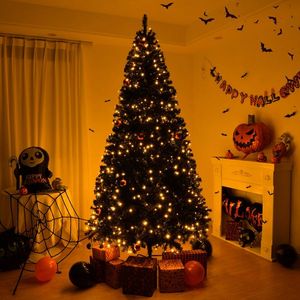 7 FT Pre-Lit Pine <b>Artificial</b> Christmas <b>Tree</b> with 1250 Branch Tips and 400 Lights Hinged Xmas Holiday Decor with Remote Control - Product Image 5