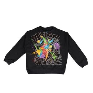 เสื้อสเวตเชิ้ตผู้ชายผ้าฝ้ายหนานุ่มสำหรับฤดูหนาว คอเสื้อขนาดใหญ่ สไตล์ลำลอง สตรีทแวร์ ปักลาย ปักโลโก้ พิมพ์ลายดิจิตอลตามสั่ง ขายส่ง - Product Image 1