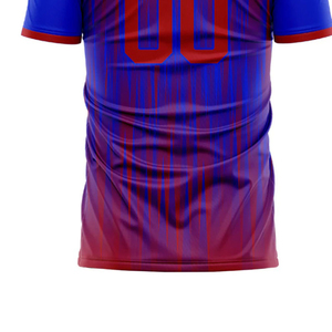 เสื้อฟุตบอลขายส่ง ชุดทีมฟุตบอล ชุดสโมสร โรงเรียน สถาบันฝึกสอน รับผลิตตามแบบ OEM โพลีเอสเตอร์ 100% ปักลาย 3 มิติ แขนสั้น - Product Image 5