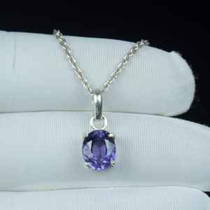 Colgante de Alejandrita Hecho a Mano con Cambio de Color, Plata de Ley 925, Joyería Vintage, Collar de Regalo - Product Image 5