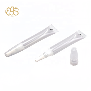 Tube cosmétique en plastique de 20 ml pour essence anti-âge pour les yeux avec applicateur à long bec, PP LDPE HDPE recyclable, tube souple en canne à sucre verte - Product Image 4