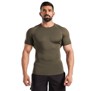 <b>Mens</b> Adult Breathable Short Sleeve <b>Compression</b> <b>Shirt</b> for Active Sports Performance Base Layer Rash Guard for Gym - Product Image 1