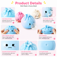 Boîte de jouets anti-stress en caoutchouc souple, simulant des chignons, à bulles, très populaires sur internet, pour la relaxation émotionnelle des enfants