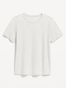T-shirts pour femmes en gros, col rond, confortables, décontractés, à manches courtes, personnalisables, imprimés, couleur unie - Product Image 4