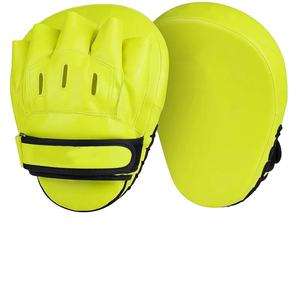 Five B Best Quality Boxing <b>Focus</b> Mitts Leather Curved Target <b>Pads</b> for Training MMA Muay Thai Kickboxing Durable All Seasons - Product Image 1