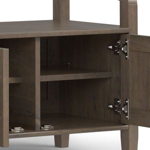 Smoky marrone Lev portaoggetti panca portascarpe pratico con soluzione di stoccaggio per ingresso durevole - Product Image 4