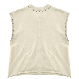 SHY SPORTS Custom Acid Wash <b>Distressed</b> Rhinestone Tank <b>Top</b> New Trendy Vintage Look DTG Graphic Print Sleeveless T Shirt Unisex - Product Image 2
