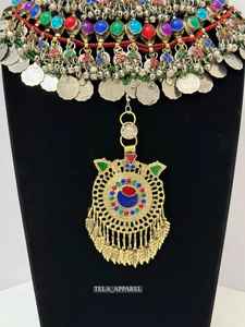 Conjunto de joyería de boda afgana vintage con forma personalizada, directo de fábrica, collar y aretes para usar en bodas - Product Image 5