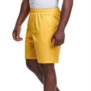 Shorts de basket-ball en maille verte personnalisés pour hommes, poches zippées, taille élastique, vêtements de sport, entraînement en salle de sport, streetwear, shorts décontractés - Product Image 5