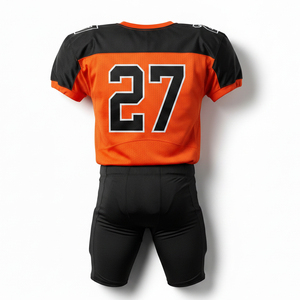 Uniforme de Fútbol Americano Personalizado, Conjunto de Jersey Profesional Sublimado, Tela de Malla Elástica, Ropa Deportiva de Fútbol - Product Image 4
