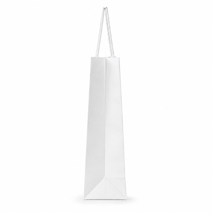 Sac cadeau de luxe en papier kraft recyclé imprimé avec poignée torsadée, taille personnalisée, ouverture supérieure, pour vêtements et bijoux, vente en gros B2B - Product Image 2