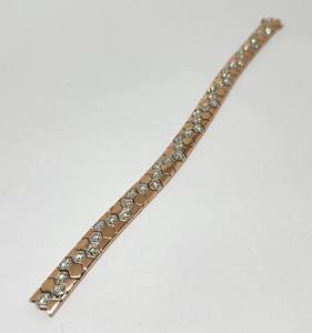 Elegante Pulsera de Tenis con Patrón de Panal de Abeja en Oro de 14K, Adornada con Diamantes VS Cultivados en Laboratorio con Certificación IGI, para Hombres y Mujeres - Product Image 4