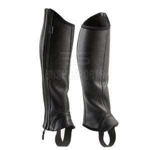 Good Quality <b>Half</b> Leather <b>Chaps</b> Classic Style <b>Half</b> Leather <b>Chaps</b> Featuring Secure Fit And Durable Construction - Product Image 3