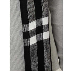 Écharpe tricotée d'hiver pour homme, motif uni, personnalisable avec logo, impression sérigraphique écologique, 220g, carrée, longue, haute qualité, vente chaude - Product Image 5