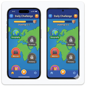 Application de jeu de quiz Royalcraft – Défis de quiz amusants, connaissances générales et compétitions multijoueurs iOS/Android et MAC - Product Image 4