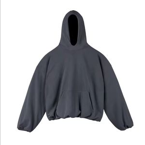 400grams Double Layer <b>Oversized</b> Hoodies Men Blank Custom Heavyweight Puff Printing Cropped <b>Hoodie</b> Men - Product Image 2