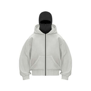 Sudadera con capucha de secado rápido con cambio de color mágico y máscara facial, sudadera con capucha Chrome Hearts Warp para hombre - Product Image 4