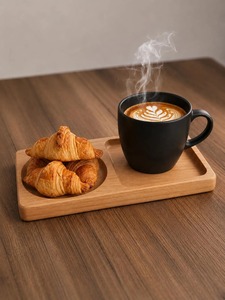 Wooden Rectangle <b>Storage</b> <b>Tray</b> 1 Compartment Modern Luxury Design Dishwasher Safe for Kitchen/Living Room Use Multifunctional - Product Image 2