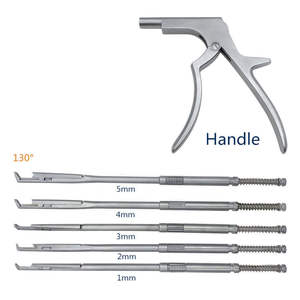 Juego de Kerrison Rongeur Manual Giratorio Premium, Instrumento Ortopédico de Corte Óseo para Neurocirugía Espinal, Fabricante OEM - Product Image 4