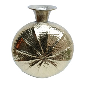 Florero de Aluminio de Lujo para Flores Artificiales, Decoración Moderna para el Hogar, Centro de Mesa para Sala de Estar y Oficina - Product Image 1
